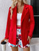 SHEIN Clasi Chaqueta informal de verano de color liso con shorts estampados de flores para mujer - Quierox - Tienda Online