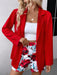 SHEIN Clasi Chaqueta informal de verano de color liso con shorts estampados de flores para mujer - Quierox - Tienda Online