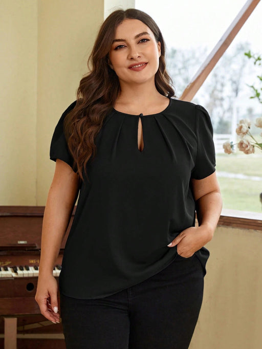 SHEIN Clasi Top de cuello con abertura de ojo - Quierox - Tienda Online