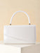 SHEIN Clutch de moda para mujer, de color liso, con decoración metálica y cierre de solapa - Quierox - Tienda Online