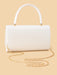 SHEIN Clutch de moda para mujer, de color liso, con decoración metálica y cierre de solapa - Quierox - Tienda Online