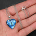 SHEIN Colgante de collar con mariposa en forma de corazón - Quierox - Tienda Online