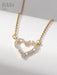 SHEIN Collar con colgante de circonita cúbica de corte princesa para mujer - Quierox - Tienda Online
