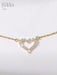 SHEIN Collar con colgante de circonita cúbica de corte princesa para mujer - Quierox - Tienda Online