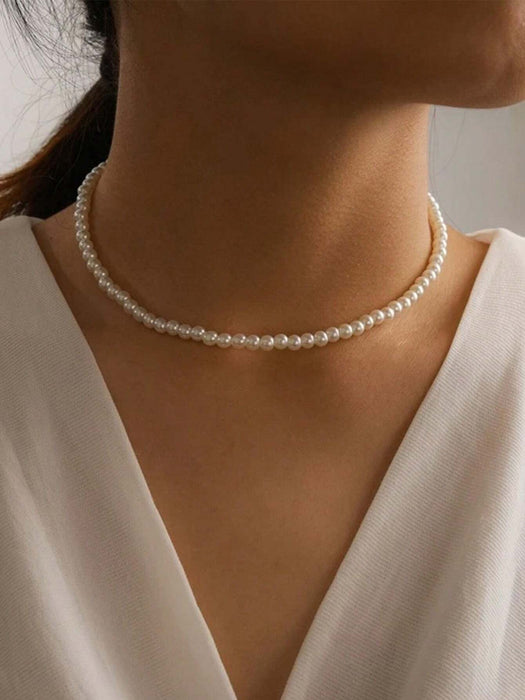 Shein Collar con decoración de perlas falsas - Quierox - Tienda Online