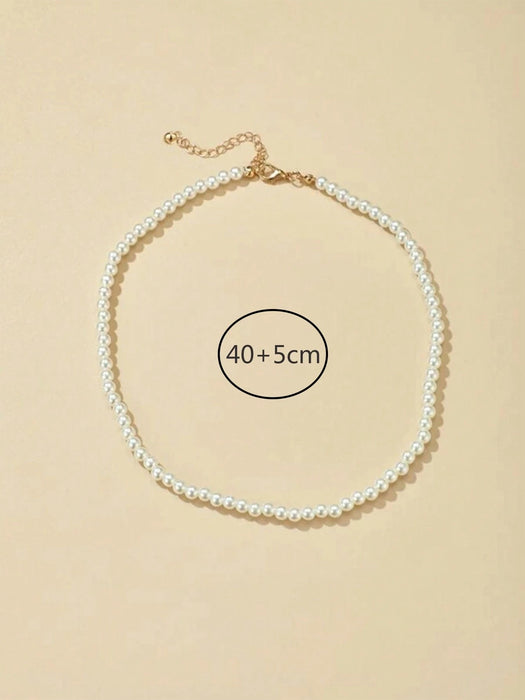 Shein Collar con decoración de perlas falsas - Quierox - Tienda Online