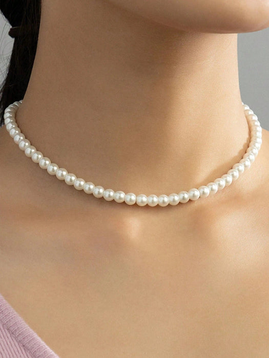 Shein Collar con decoración de perlas falsas - Quierox - Tienda Online