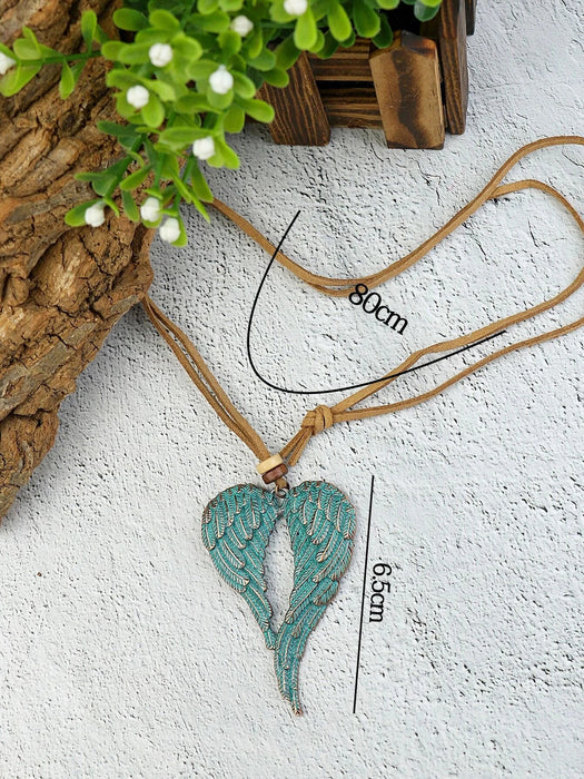 Shein Collar con dije de ala TopHanqi - Quierox - Tienda Online