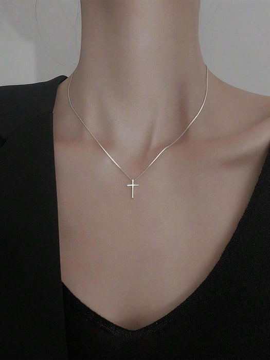 SHEIN Collar con dije de cruz - Quierox - Tienda Online