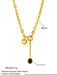 Shein collar de acero inoxidable con diseño único y de moda con un colgante en forma de corazón - Quierox - Tienda Online