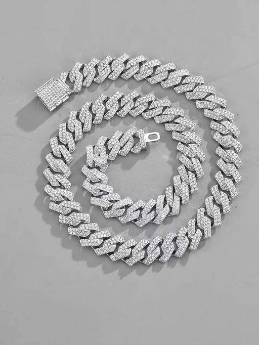 Shein Collar de cadena con diamantes de imitación - Quierox - Tienda Online