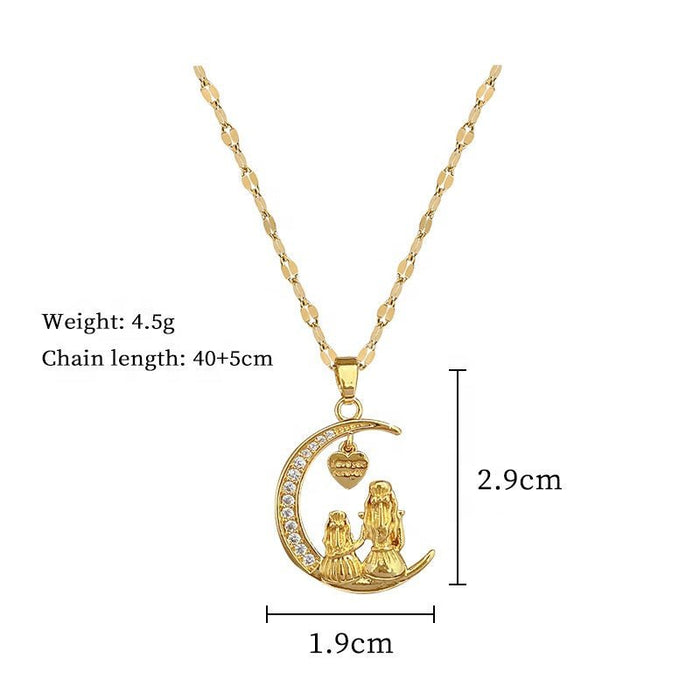 SHEIN collar de figura de madre e hija amorosa - Quierox - Tienda Online