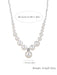 Shein Collar de perlas minimalistas de plata de ley S925 con diseño creativo de plata triturada, joyería de alta calidad - Quierox - Tienda Online