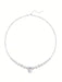 Shein Collar de perlas minimalistas de plata de ley S925 con diseño creativo de plata triturada, joyería de alta calidad - Quierox - Tienda Online