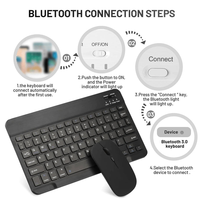 SHEIN Combo de teclado y ratón inalámbricos Bluetooth - Quierox - Tienda Online