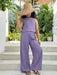 SHEIN Conjunto casual de para niñas: top liso sin mangas y pantalones rectos - Quierox - Tienda Online