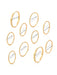 Shein Conjunto de 10 anillos de metal de color dorado - Quierox - Tienda Online