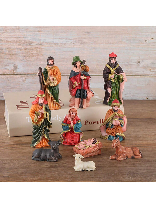 SHEIN Conjunto de 10 figuras para el belén con decoración de pesebre - Quierox - Tienda Online