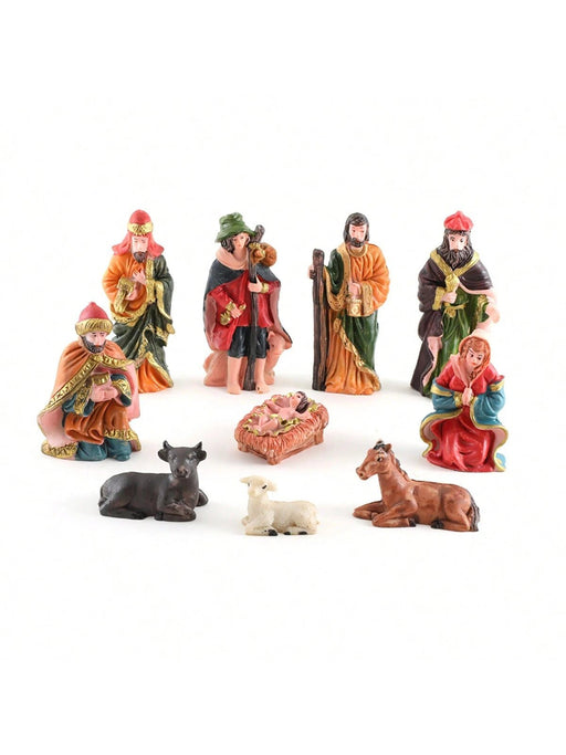 SHEIN Conjunto de 10 figuras para el belén con decoración de pesebre - Quierox - Tienda Online