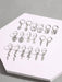 SHEIN Conjunto de 18 pendientes colgantes con forma de mariposa y corazón - Quierox - Tienda Online