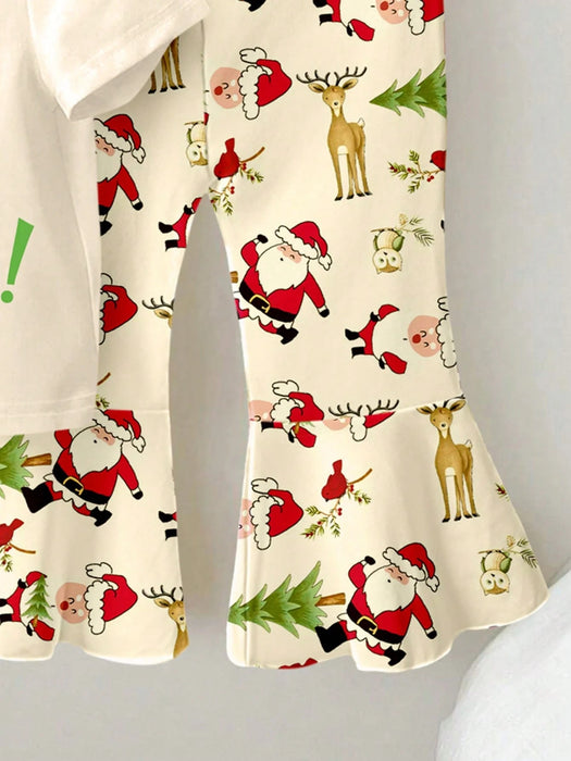 SHEIN Conjunto de 2 camisetas de manga corta y cuello redondo con estampado navideño - Quierox - Tienda Online