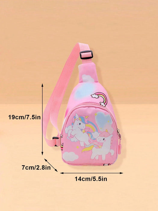 Shein Conjunto de 2 piezas con temática de unicornio para niñas, que incluye gorra de béisbol y bolso - Quierox - Tienda Online