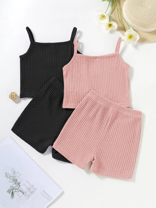 SHEIN - Conjunto de 2 piezas de camisola y 2 pantalones cortos - Quierox - Tienda Online