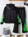 SHEIN Conjunto de 2 piezas de niño con sudadera con capucha y pantalones - Quierox - Tienda Online