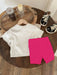 Shein Conjunto de 2 piezas de sudadera y pantalón con estampado gráfico colorido - Quierox - Tienda Online