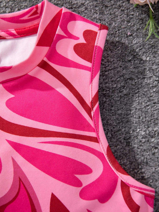 Shein Conjunto De 2 Piezas De Vestido Sin Mangas De Punto Deportivo Y Streetwear Con Cuello Redondo - Quierox - Tienda Online