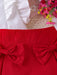 Shein Conjunto de 2 piezas para niña: top sin mangas con volantes y falda con lazo - Quierox - Tienda Online