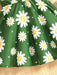 SHEIN Conjunto de 2 piezas para niña, vestido con estampado de margaritas, tirantes finos y dobladillo acampanado - Quierox - Tienda Online