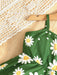 SHEIN Conjunto de 2 piezas para niña, vestido con estampado de margaritas, tirantes finos y dobladillo acampanado - Quierox - Tienda Online