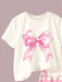 SHEIN Conjunto de 2 piezas para niñas, camiseta de manga corta y shorts con estampado - Quierox - Tienda Online