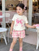 SHEIN Conjunto de 2 piezas para niñas, camiseta de manga corta y shorts con estampado - Quierox - Tienda Online