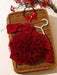 Shein Conjunto de 2 piezas Pelele de encaje rojo para fotografía de recién nacida con lazo y diadema de perlas - Quierox - Tienda Online