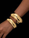 SHEIN Conjunto de 2 pulseras anchas de metal texturizado, estilo retro, clásico - Quierox - Tienda Online