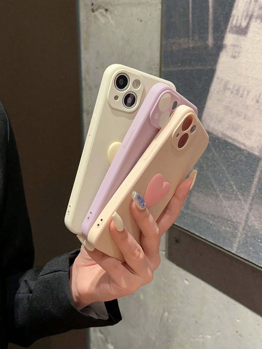 Shein Conjunto de 2piezas de funda de teléfono con diseño unicolor - Quierox - Tienda Online