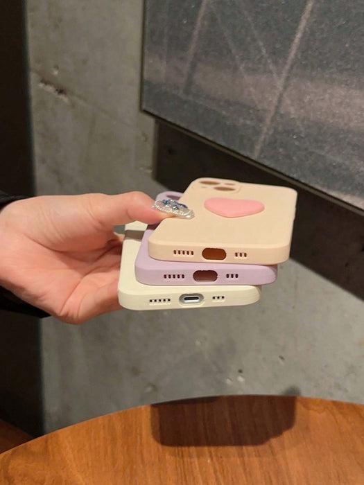 Shein Conjunto de 2piezas de funda de teléfono con diseño unicolor - Quierox - Tienda Online