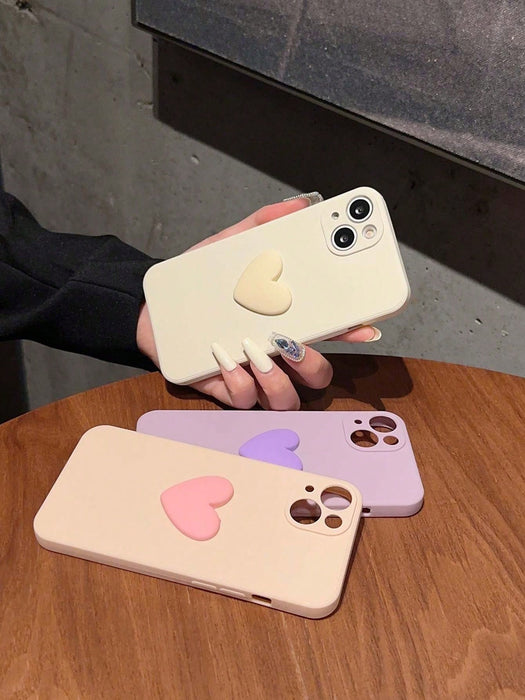 Shein Conjunto de 2piezas de funda de teléfono con diseño unicolor - Quierox - Tienda Online