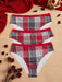 Shein Conjunto de 3 bragas a cuadros Plus - Quierox - Tienda Online