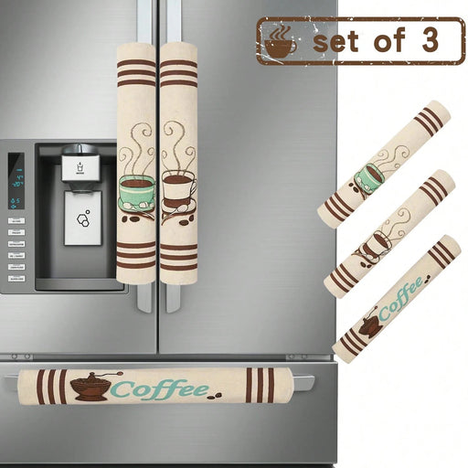 SHEIN Conjunto de 3 fundas de lino natural para manillas de refrigeradora - Quierox - Tienda Online