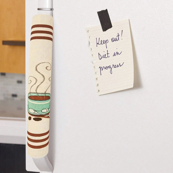 SHEIN Conjunto de 3 fundas de lino natural para manillas de refrigeradora - Quierox - Tienda Online