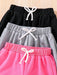 SHEIN Conjunto de 3 leggings deportivos para niñas con estampado floral, de corazones y letras - Quierox - Tienda Online