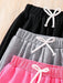 SHEIN Conjunto de 3 leggings deportivos para niñas con estampado floral, de corazones y letras - Quierox - Tienda Online