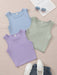 SHEIN Conjunto de 3 piezas de camisetas sin mangas de color liso para adolescentes - Quierox - Tienda Online