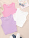 SHEIN Conjunto de 3 piezas de camisetas sin mangas de color liso para adolescentes - Quierox - Tienda Online