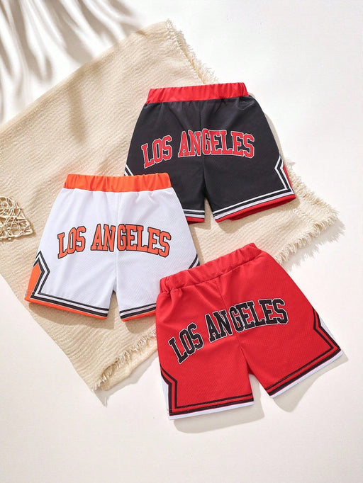 SHEIN Conjunto De 3 Piezas De Pantalones Cortos Deportivos Al Aire Libre Para Bebé - Quierox - Tienda Online