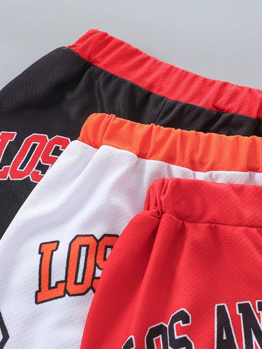 SHEIN Conjunto De 3 Piezas De Pantalones Cortos Deportivos Al Aire Libre Para Bebé - Quierox - Tienda Online