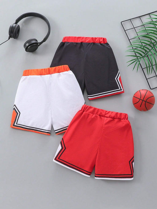 SHEIN Conjunto De 3 Piezas De Pantalones Cortos Deportivos Al Aire Libre Para Bebé - Quierox - Tienda Online